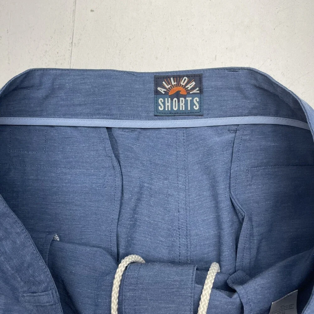 Faherty 9” All Day Blue Shorts Mens Size 34 $98